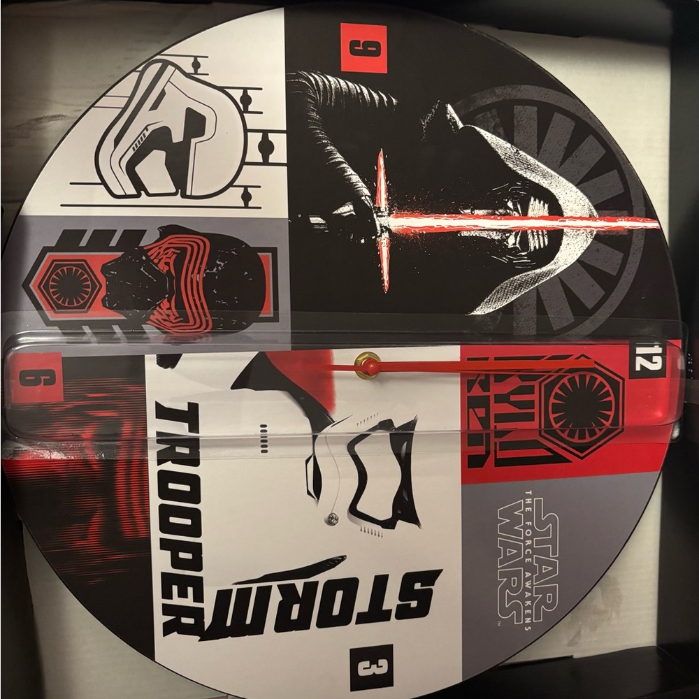 Star Wars Trooper Wall Clock - Black, Red, White